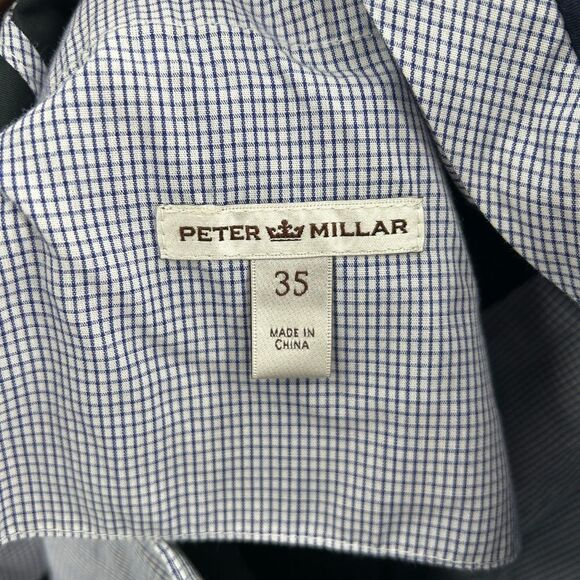 PETER MILLAR Men's Dark Gray Straight Leg Office Trouser Dress Pants Size 35 - Picture 6 of 7